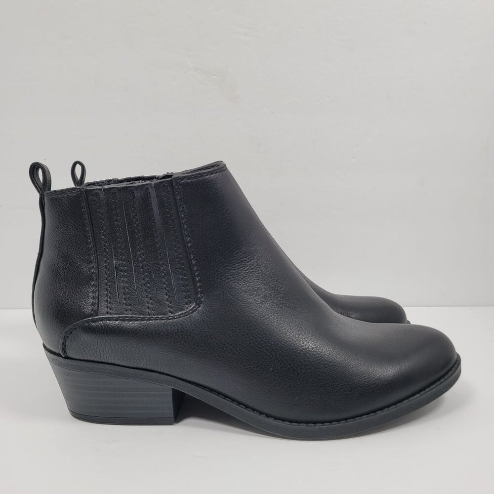 Wear Ever Prestan Women's Black Side Zip Ankle Boots US Size 8.5M